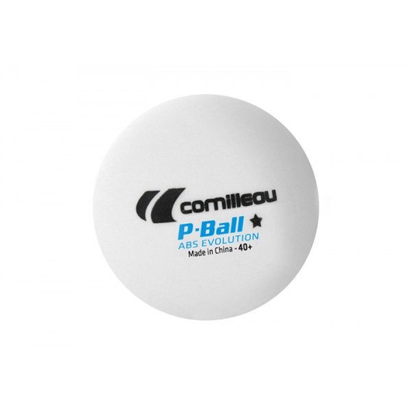 Cornilleau Palline Ping-Pong P-Ball ABS Evolution 1* ITTF Bianche 72 pz